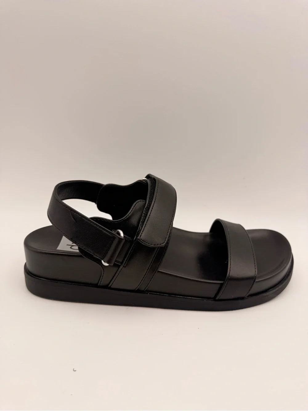 DV BY DOLCE VITA Argyle Black Platform Comfort Sandals Size 9
